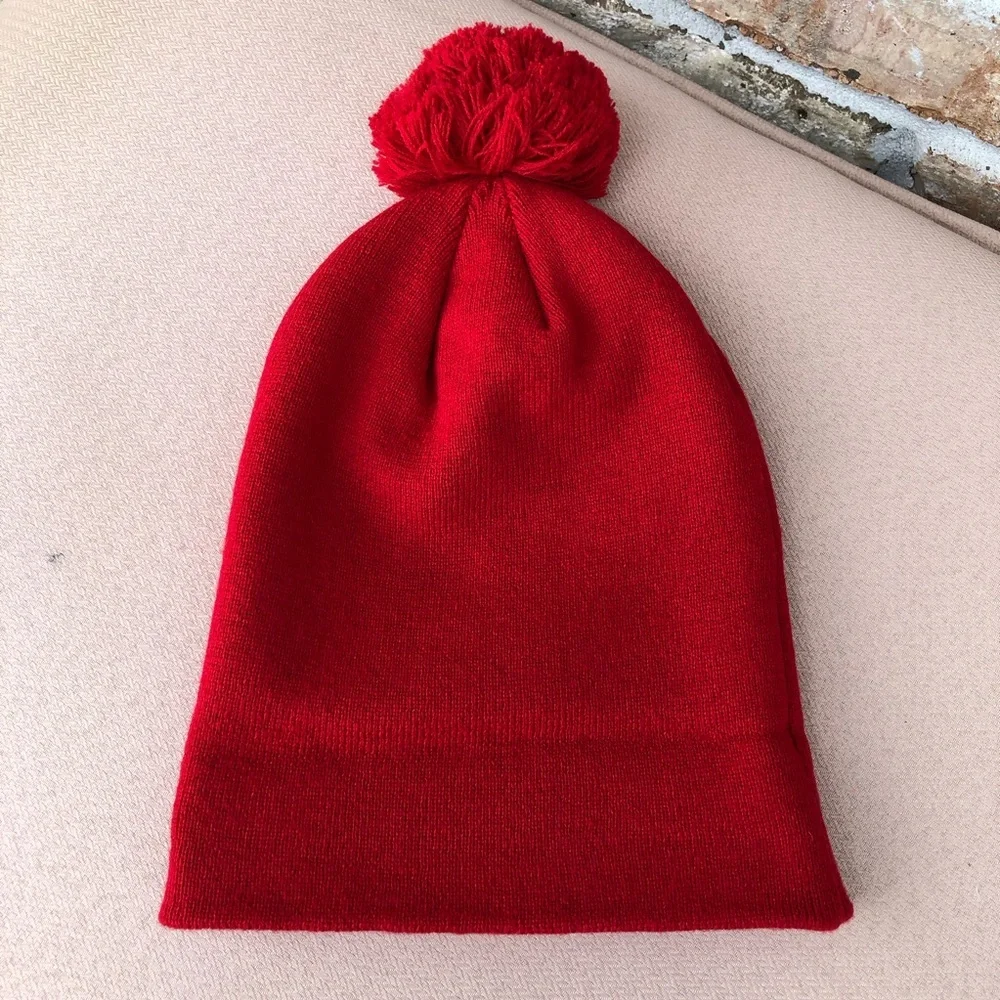 New Era Madison Alabama Rocket City Trash‎ Pandas Knit Red Pom Pom Beanie Hat